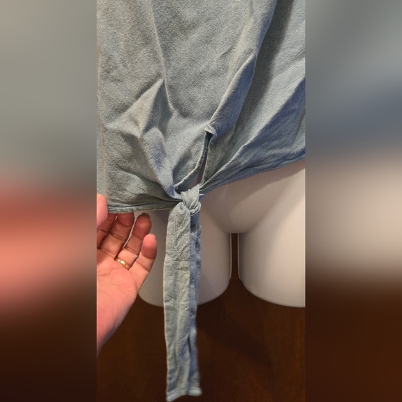 Style Envy soft jean/suede like feminine top szL/M - Picture 4 of 6